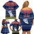 Personalised Guam Christmas Family Matching Off Shoulder Short Dress and Hawaiian Shirt Chamorro Guam Tattoos Beautiful Merry Xmas Snowflake LT03 - Polynesian Pride