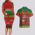 Tonga Christmas Couples Matching Long Sleeve Bodycon Dress and Hawaiian Shirt Coat of Arms and Map Beautiful Merry Xmas Snowflake LT03 - Polynesian Pride