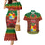 Tonga Christmas Couples Matching Mermaid Dress and Hawaiian Shirt Coat of Arms and Map Beautiful Merry Xmas Snowflake LT03 Red - Polynesian Pride