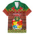 Tonga Christmas Family Matching Mermaid Dress and Hawaiian Shirt Coat of Arms and Map Beautiful Merry Xmas Snowflake LT03 Dad's Shirt - Short Sleeve Red - Polynesian Pride