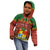 Personalised Tonga Christmas Kid Hoodie Coat of Arms and Map Beautiful Merry Xmas Snowflake LT03 - Polynesian Pride