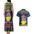 Niue Christmas Couples Matching Tank Maxi Dress and Hawaiian Shirt Coat of Arms and Map Beautiful Merry Xmas Snowflake LT03 - Polynesian Pride