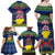 Niue Christmas Family Matching Off Shoulder Long Sleeve Dress and Hawaiian Shirt Coat of Arms and Map Beautiful Merry Xmas Snowflake LT03 - Polynesian Pride