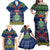 Niue Christmas Family Matching Off Shoulder Maxi Dress and Hawaiian Shirt Coat of Arms and Map Beautiful Merry Xmas Snowflake LT03 - Polynesian Pride