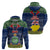 Niue Christmas Hoodie Coat of Arms and Map Beautiful Merry Xmas Snowflake LT03 - Polynesian Pride