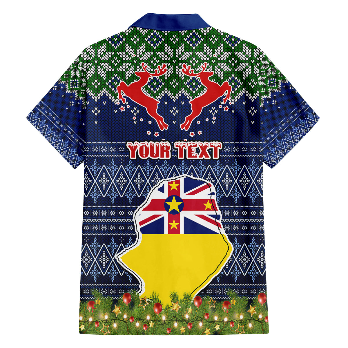 Personalised Niue Christmas Family Matching Long Sleeve Bodycon Dress and Hawaiian Shirt Coat of Arms and Map Beautiful Merry Xmas Snowflake LT03 - Polynesian Pride