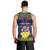 Personalised Niue Christmas Men Tank Top Coat of Arms and Map Beautiful Merry Xmas Snowflake LT03 - Polynesian Pride