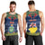 Personalised Niue Christmas Men Tank Top Coat of Arms and Map Beautiful Merry Xmas Snowflake LT03 - Polynesian Pride