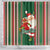 Custom Kiribati Christmas Shower Curtain Santa With Gift Bag Behind Ribbons Seamless Green Maori LT03 - Polynesian Pride