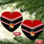 Tonga Ceramic Ornament Tonga Coat of Arms with Seamless Tapa Ngatu Pattern LT03 - Polynesian Pride