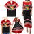 Tonga Family Matching Puletasi Dress and Hawaiian Shirt Tonga Coat of Arms with Seamless Tapa Ngatu Pattern LT03 - Polynesian Pride