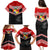 Tonga Family Matching Puletasi Dress and Hawaiian Shirt Tonga Coat of Arms with Seamless Tapa Ngatu Pattern LT03 - Polynesian Pride