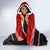 Tonga Hooded Blanket Tonga Coat of Arms with Seamless Tapa Ngatu Pattern LT03 - Polynesian Pride