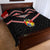 Tonga Quilt Bed Set Tonga Coat of Arms with Seamless Tapa Ngatu Pattern LT03 - Polynesian Pride