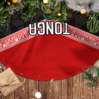 Tonga Tree Skirt Tonga Coat of Arms with Seamless Tapa Ngatu Pattern LT03 - Polynesian Pride