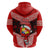 Tonga Christmas Hoodie Tongan Coat of Arms Santa With Ngatu Pattern Christmas Red Style LT03 - Polynesian Pride