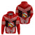 Tonga Christmas Hoodie Tongan Coat of Arms Santa With Ngatu Pattern Christmas Red Style LT03 - Polynesian Pride