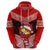 Tonga Christmas Hoodie Tongan Coat of Arms Santa With Ngatu Pattern Christmas Red Style LT03 - Polynesian Pride