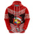 Tonga Christmas Hoodie Tongan Coat of Arms Santa With Ngatu Pattern Christmas Red Style LT03 - Polynesian Pride