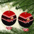 Personalised Tonga Christmas Ceramic Ornament Tonga Coat of Arms with Seamless Tapa Ngatu Pattern Xmas Red Style LT03 Red - Polynesian Pride