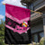 Tonga Christmas Garden Flag Tongan Coat of Arms Santa With Ngatu Pattern Christmas Pink Style LT03 - Polynesian Pride