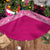 Tonga Christmas Tree Skirt Tonga Coat of Arms with Seamless Tapa Ngatu Pattern Xmas Pink Style LT03 - Polynesian Pride