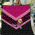 Personalised Tonga Christmas Quilt Tongan Coat of Arms Santa With Ngatu Pattern Christmas Pink Style LT03 Pink - Polynesian Pride