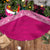 Personalised Tonga Christmas Tree Skirt Tonga Coat of Arms with Seamless Tapa Ngatu Pattern Xmas Pink Style LT03 - Polynesian Pride