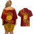 Tonga Ha'apai High School Couples Matching Off Shoulder Short Dress and Hawaiian Shirt Ngatu and Maori Ethnic Tribal Pattern LT03 - Polynesian Pride