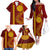 Tonga Ha'apai High School Family Matching Off Shoulder Long Sleeve Dress and Hawaiian Shirt Ngatu and Maori Ethnic Tribal Pattern LT03 - Polynesian Pride