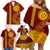 Tonga Ha'apai High School Family Matching Off Shoulder Short Dress and Hawaiian Shirt Ngatu and Maori Ethnic Tribal Pattern LT03 - Polynesian Pride