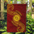 Tonga Ha'apai High School Garden Flag Ngatu and Maori Ethnic Tribal Pattern LT03 Garden Flag Red - Polynesian Pride