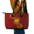 Tonga Ha'apai High School Leather Tote Bag Ngatu and Maori Ethnic Tribal Pattern LT03 - Polynesian Pride