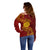 Tonga Ha'apai High School Off Shoulder Sweater Ngatu and Maori Ethnic Tribal Pattern LT03 - Polynesian Pride