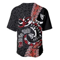 Aotearoa Toitu Te Tiriti Baseball Jersey Maori Taniwha Haka - Honour the Treaty LT03