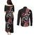 Aotearoa Toitu Te Tiriti Couples Matching Puletasi and Long Sleeve Button Shirt Maori Taniwha Haka - Honour the Treaty LT03