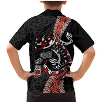 Aotearoa Toitu Te Tiriti Family Matching Mermaid Dress and Hawaiian Shirt Maori Taniwha Haka - Honour the Treaty LT03