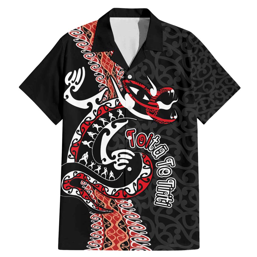 Aotearoa Toitu Te Tiriti Family Matching Mermaid Dress and Hawaiian Shirt Maori Taniwha Haka - Honour the Treaty LT03