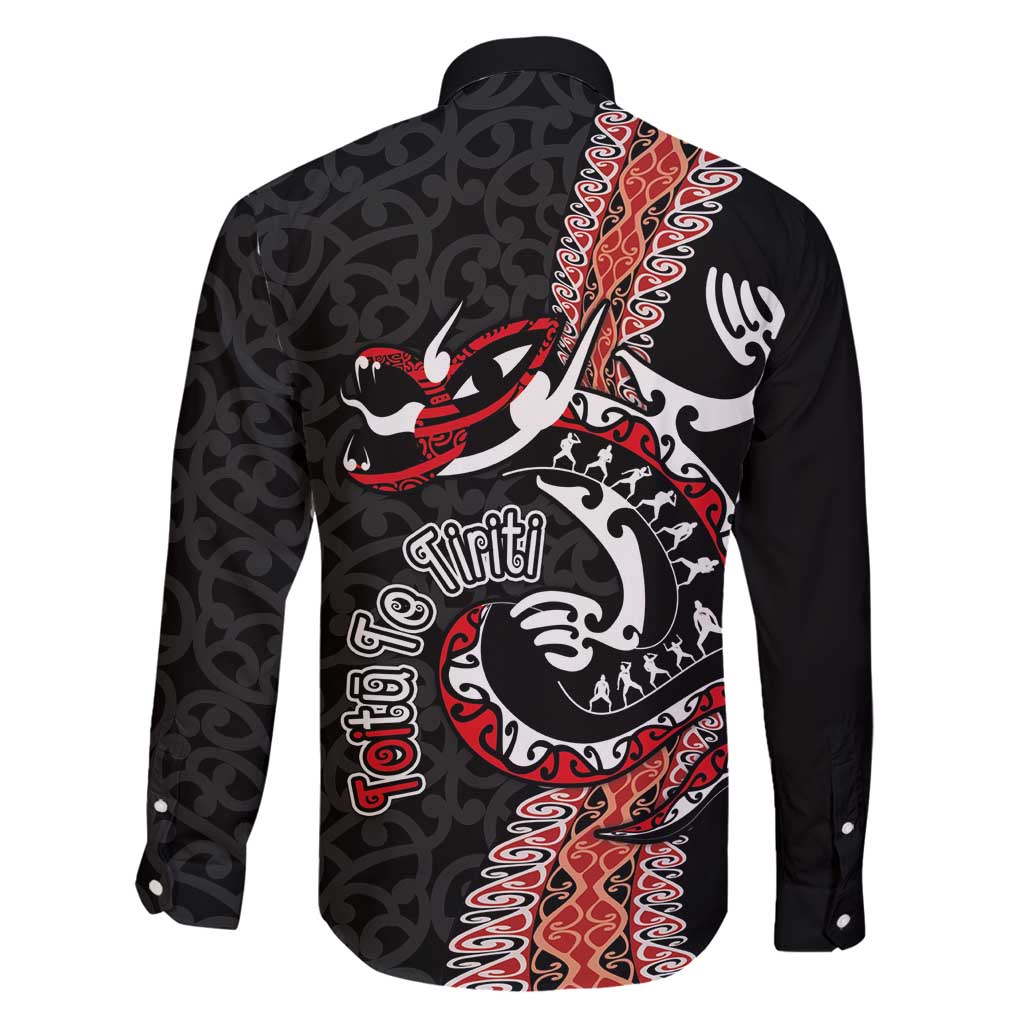 Aotearoa Toitu Te Tiriti Family Matching Mermaid Dress and Hawaiian Shirt Maori Taniwha Haka - Honour the Treaty LT03