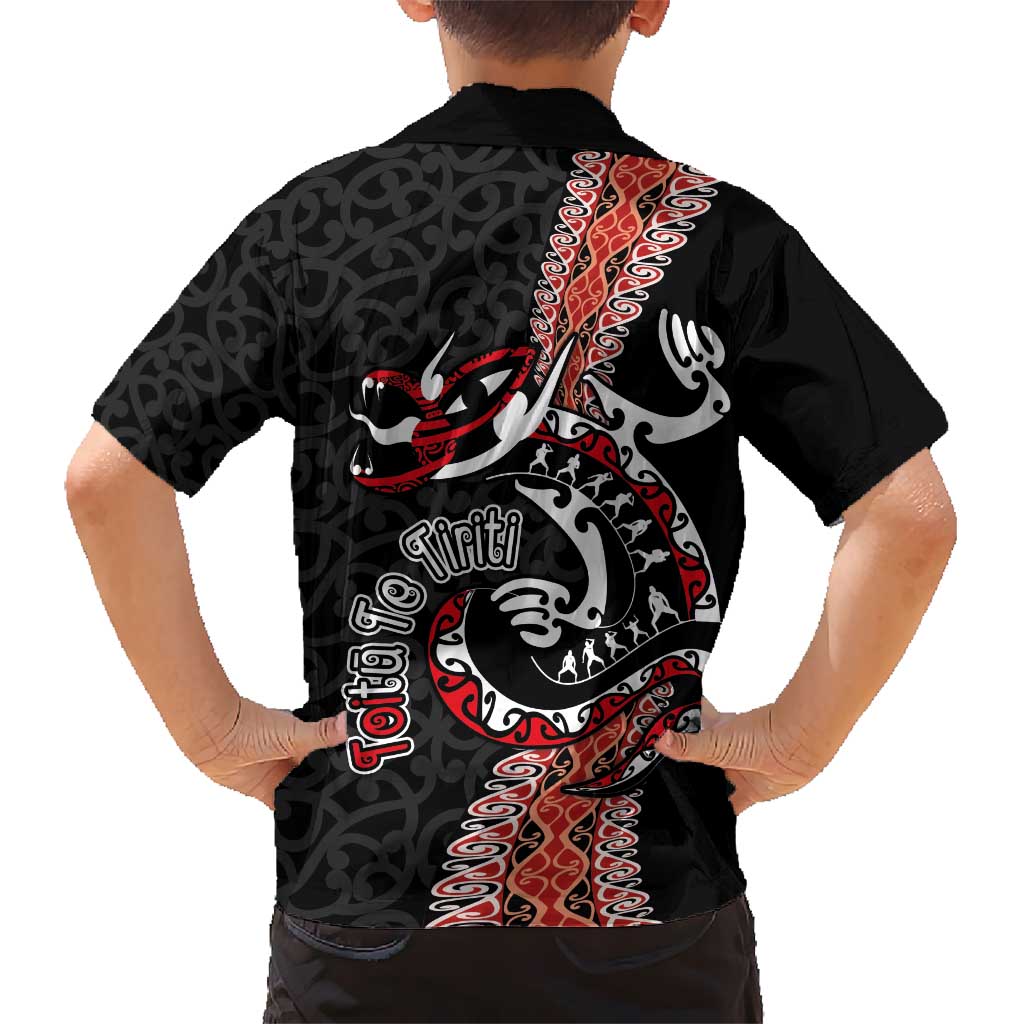 Aotearoa Toitu Te Tiriti Hawaiian Shirt Maori Taniwha Haka - Honour the Treaty LT03