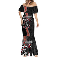 Aotearoa Toitu Te Tiriti Mermaid Dress Maori Taniwha Haka - Honour the Treaty LT03