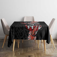 Aotearoa Toitu Te Tiriti Tablecloth Maori Taniwha Haka - Honour the Treaty LT03 - Polynesian Pride