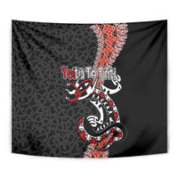 Aotearoa Toitu Te Tiriti Tapestry Maori Taniwha Haka - Honour the Treaty LT03