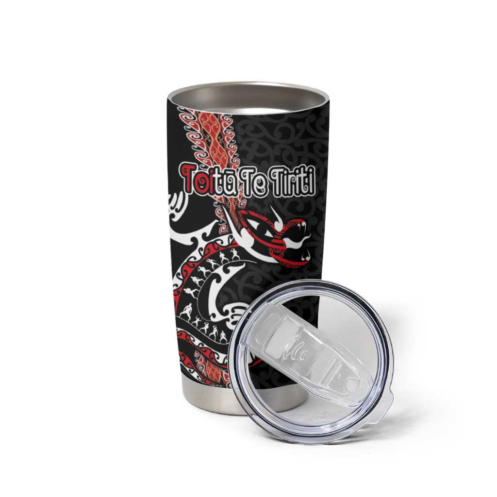 Aotearoa Toitu Te Tiriti Tumbler Cup Maori Taniwha Haka - Honour the Treaty