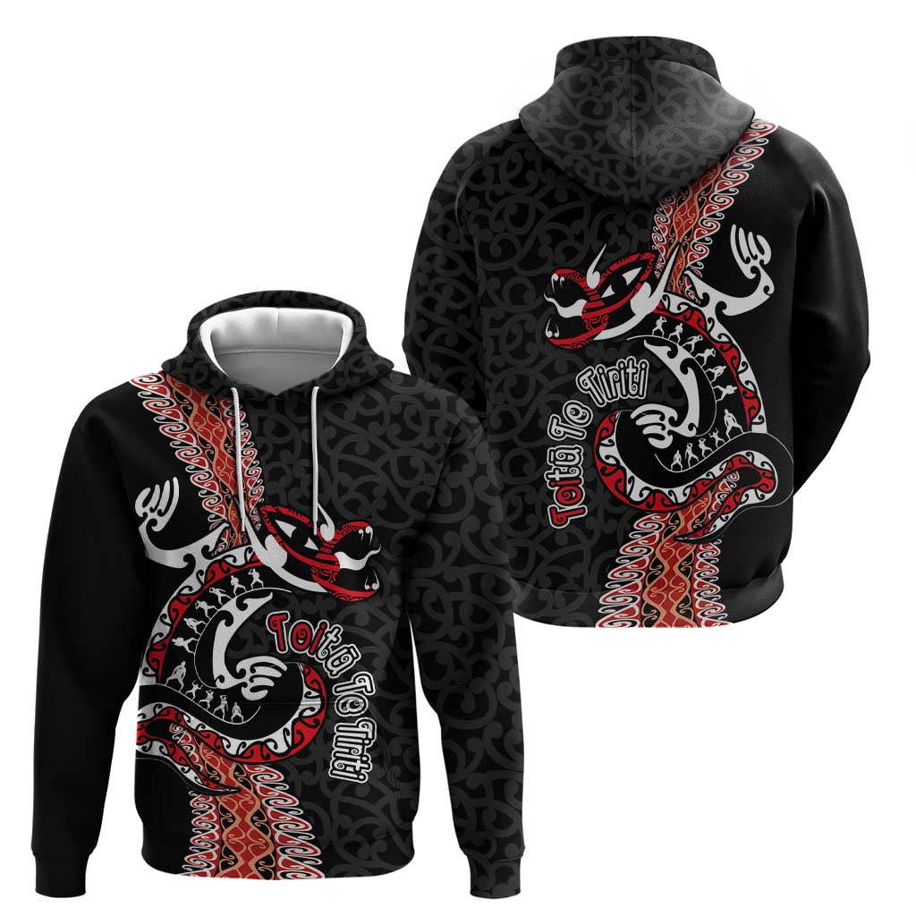 Aotearoa Toitu Te Tiriti Zip Hoodie Maori Taniwha Haka - Honour the Treaty LT03