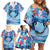 Hawaiian Dolphin Love Couple - Ocean Heart Family Matching Off Shoulder Short Dress and Hawaiian Shirt