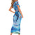 Hawaiian Dolphin Love Couple - Ocean Heart Family Matching Short Sleeve Bodycon Dress and Hawaiian Shirt