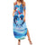 Hawaiian Dolphin Love Couple - Ocean Heart Family Matching Summer Maxi Dress and Hawaiian Shirt