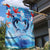 Hawaiian Dolphin Love Couple - Ocean Heart Garden Flag