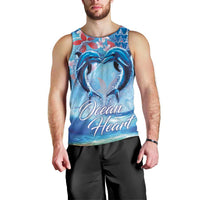Hawaiian Dolphin Love Couple - Ocean Heart Men Tank Top LT03 - Polynesian Pride